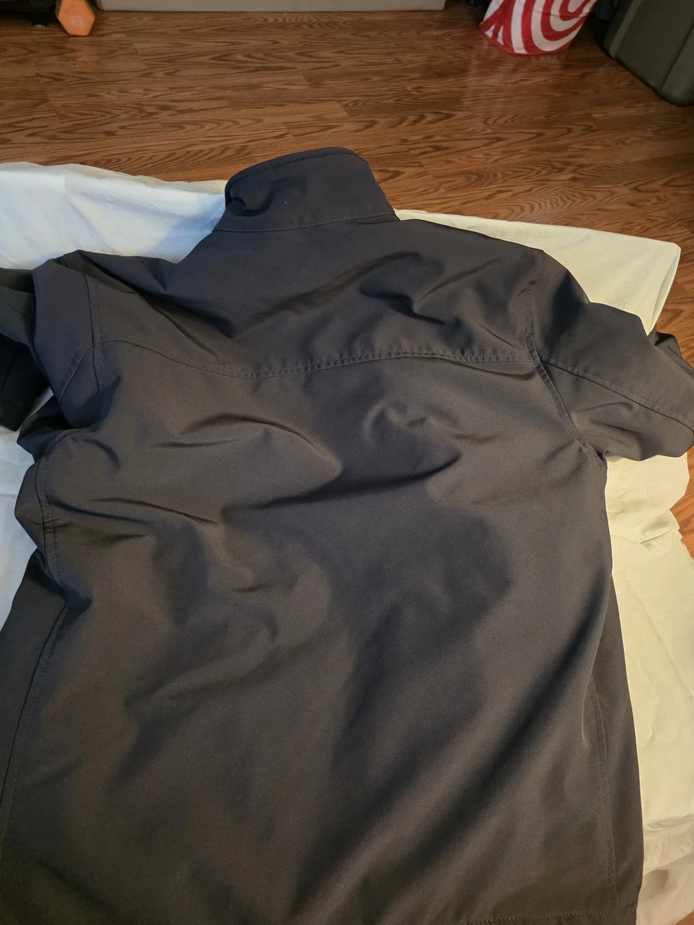 Calvin Klein Men's Charcoal Black Lightweight Softshell Jacket